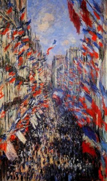 Claude Monet Painting - La calle Montorgeuil Claude Monet